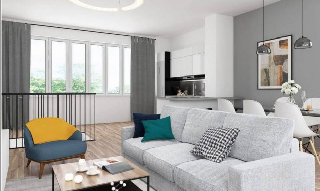 Unverbindliche Visualisierung Wohnraum